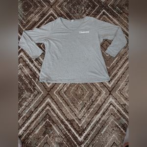 Xxl grey v neck long sleeve
